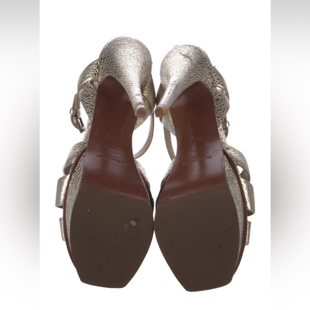 YSL tribute platform gold yves saint laurent heels - Picture 6 of 8